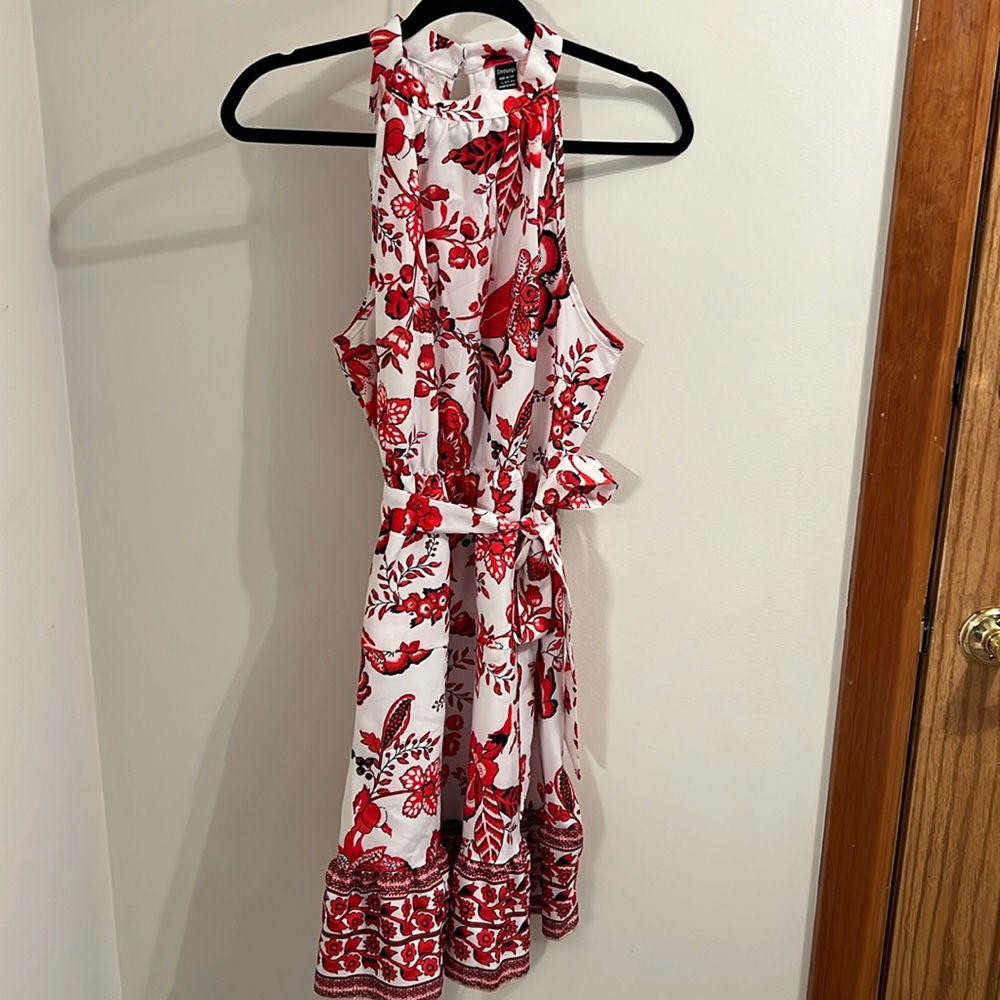 Floral Print Halter Dress